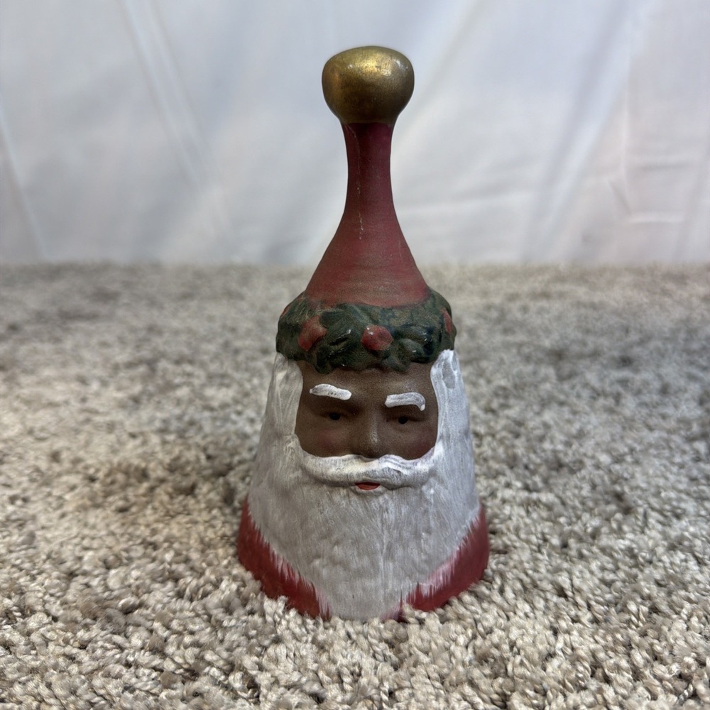 Vintage Santa Bell From Midwest Importers Featuring A Rustic Look